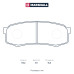 Комплект дисковых колодок задние MITSUBISHI PAJERO 06-; TOYOTA LAND CRUISER 98-, LAND CRUISER PRADO 02-