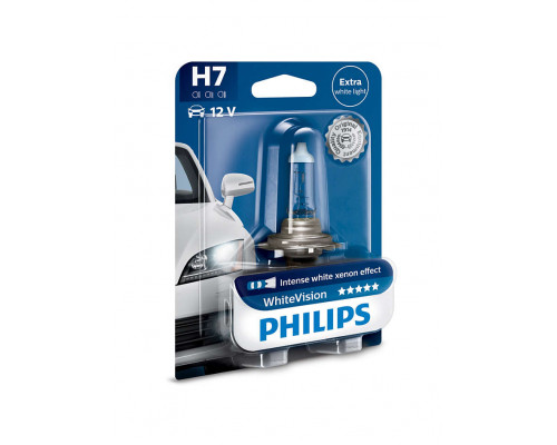 Лампа H7 12V 55W  White Vision PHILIPS PX26D