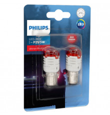 Лампы автомобильные светодиодные PHILIPS P21/5 LED red 11499 U30R B2