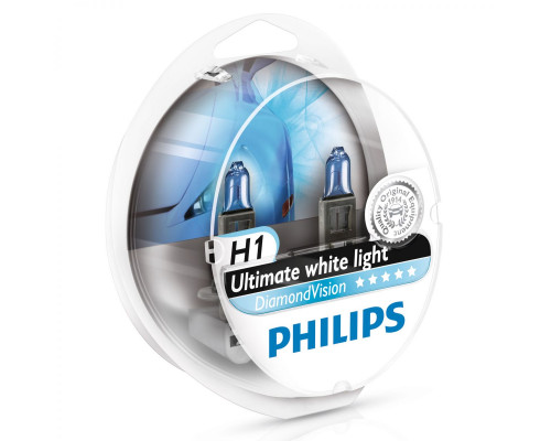 Лампы PHILIPS Diamond Vision H1 12V 55W (Комплект - 2 шт.)