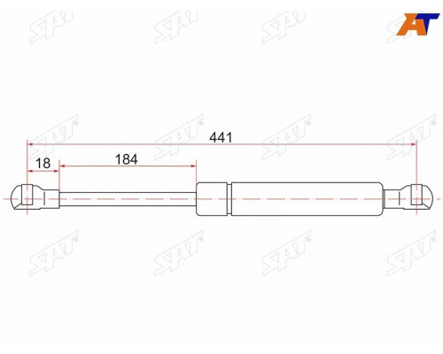ST-68960-0W210 SAT Амортизатор крышки багажника для Toyota Wish 2009-2017