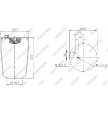 1R11-804 Prime-Ride Воздушная подушка (опора пневматическая)