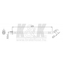 FT0477 K&K Шланг тормозной