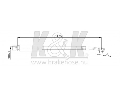 FT4679 K&K Шланг тормозной передний