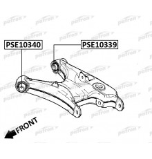 PSE10340 Patron Сайлентблок заднего нижнего рычага для BMW 5-serie E39 1995-2003