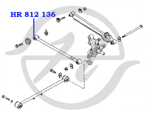 HR812136 Hanse Сайлентблок поперечной тяги внутренний