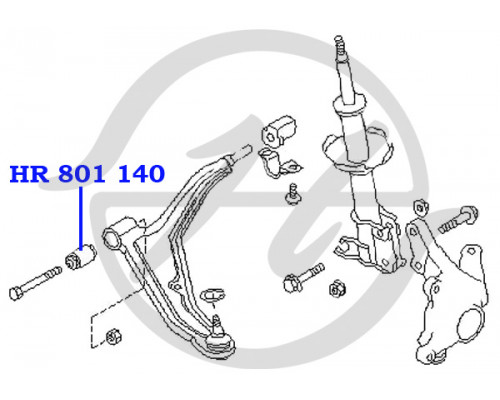 HR801140 Hanse Сайлентблок для Nissan Sunny N14 1990-1995