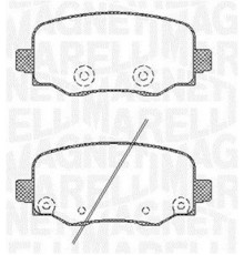 363916060794 Magneti Marelli Колодки тормозные задние дисковые к-кт