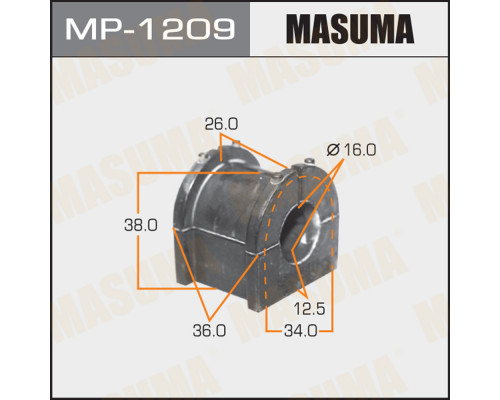 MP-1209 Masuma Втулка (сайлентблок) заднего стабилизатора