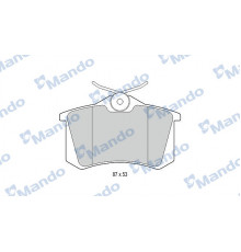 MBF015083 Mando Колодки тормозные задние дисковые к-кт