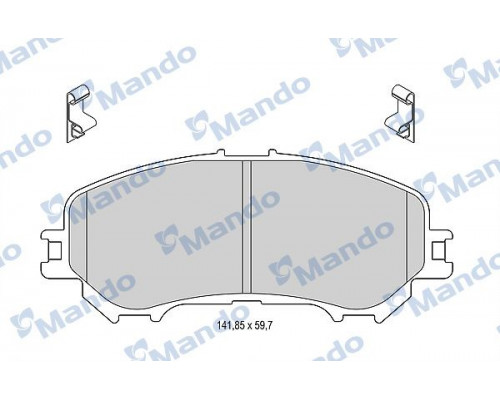 MBF015287 Mando Колодки тормозные передние к-кт