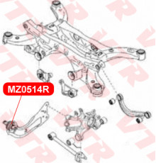 MZ0514R VTR Сайлентблок заднего продольного рычага