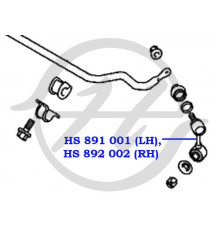 HS892002 Hanse Стойка переднего стабилизатора правая
