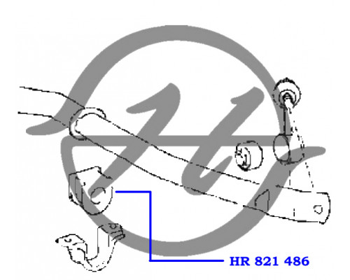 HR821486 Hanse Втулка (сайлентблок) переднего стабилизатора