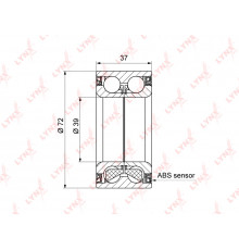 WB-1425 Lynx Подшипник ступицы (к-кт)