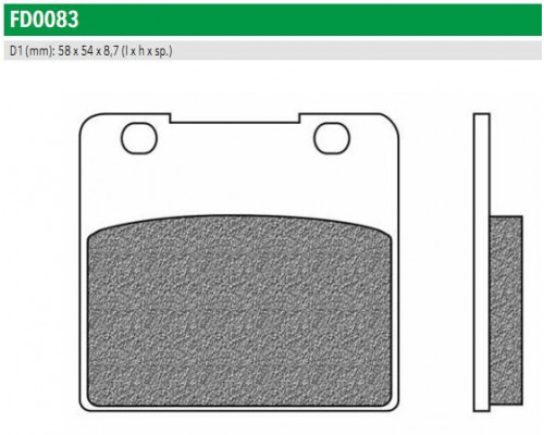 FD0083TS Newfren Колодки тормозные мото