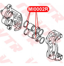 MI0002R VTR Суппорт тормозной передний левый