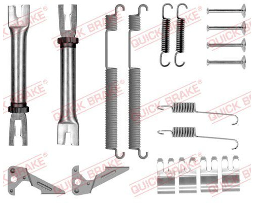 105-0053S Quick Brake Установочный к-кт задних колодок