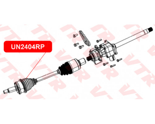 UN2404RP VTR Пыльник ШРУСа наружного пер для Chrysler 300C 2004-2010