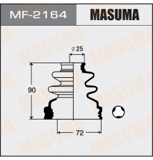 MF-2164 Masuma Пыльник ШРУСа внутр. задн