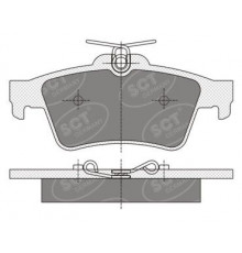 SP357 SCT Germany Колодки тормозные задние дисковые к-кт