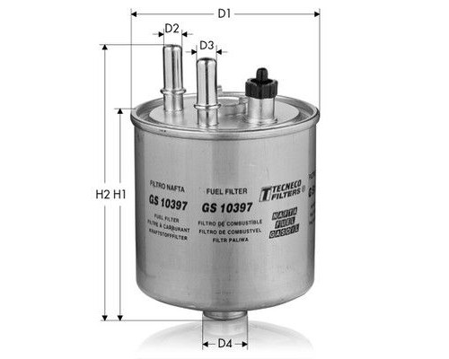 GS10397 TECNECO Фильтр топливный