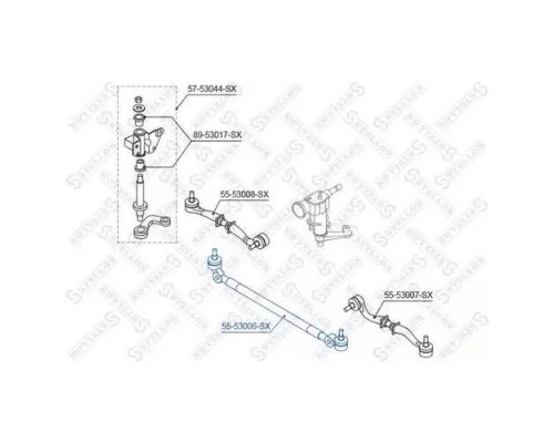 55-53006-SX Stellox Тяга рулевая средняя