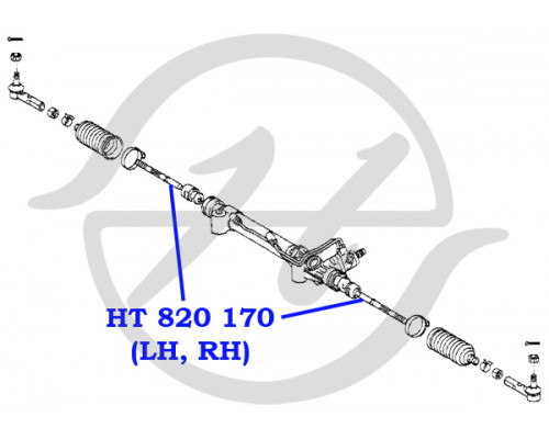 HT820170 Hanse Тяга рулевая