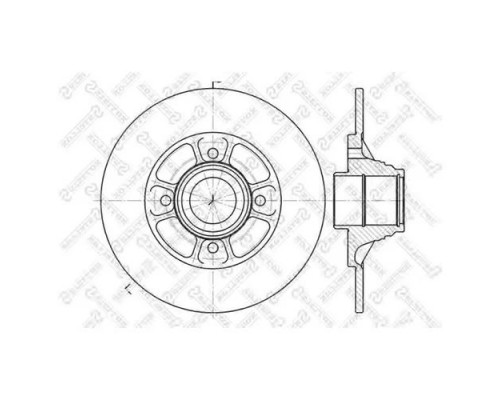 6020-3918-SX Stellox Диск тормозной задний