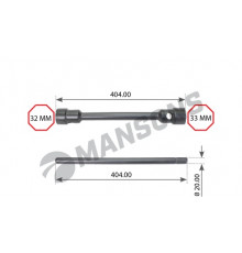 WS3233T Mansons Ключ баллонный