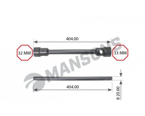 WS3233T Mansons Ключ баллонный