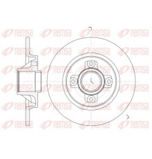 61058.00 Remsa Диск тормозной задний