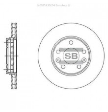 SD3060 HI-Q Диск тормозной передний вентилируемый