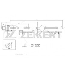 SE-6020 Zekkert Датчик ABS задний