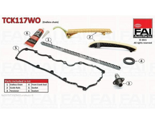 TCK117WO FAI AutoParts  Цепь ГРМ к-кт