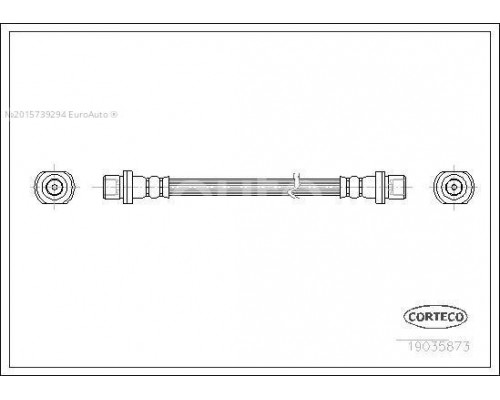 19035873 Corteco Шланг тормозной
