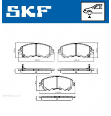 VKBP80108A SKF Колодки тормозные передние к-кт