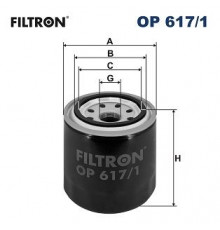 OP617/1 Filtron Фильтр масляный