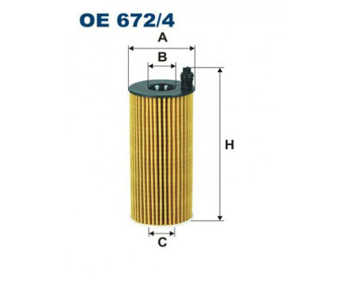 OE672/4 Filtron Фильтр масляный