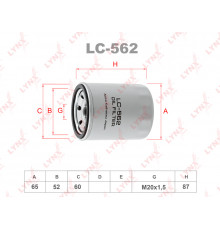 LC-562 Lynx Фильтр масляный