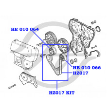 HZ017KIT Globelt Ремень ГРМ к-кт