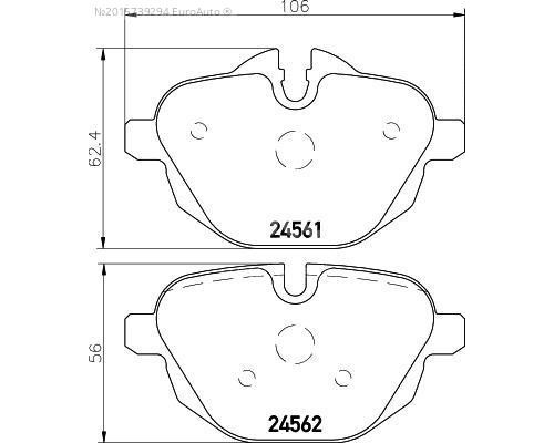 PCP1034 DON Колодки тормозные задние дисковые к-кт