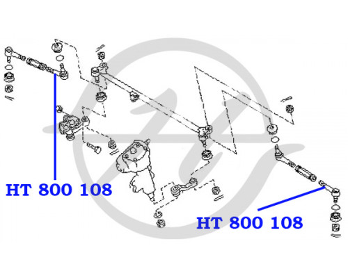 HT800108 Hanse Наконечник рулевой внутренний