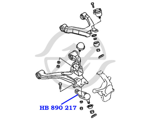 HB890217 Hanse Опора шаровая нижняя передней подвески