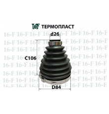 SS-3013 16F Пыльник ШРУСа наружного пер