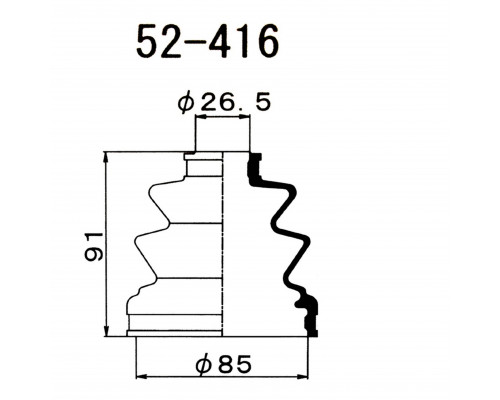 52-416 Maruichi Пыльник передн. ШРУСа (к-кт)