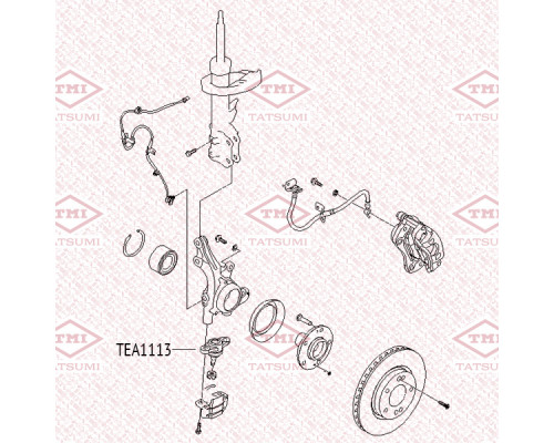 TEA1113 Tatsumi Опора шаровая передней подвески