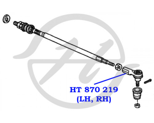 HT870219 Hanse Наконечник рулевой