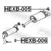 HEXB-005 FEBEST Резинка подвеса глушителя для Honda Civic 4D 2006-2012