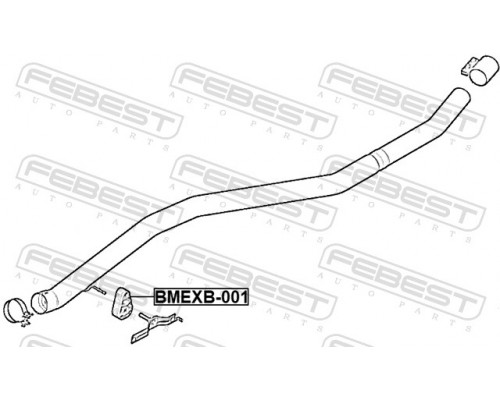 BMEXB-001 FEBEST Резинка подвеса глушителя BMEXB-001 FEBEST Резинка подвеса глушителя